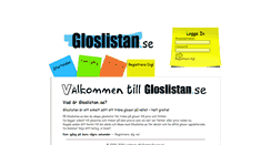 Desktop Screenshot of gloslistan.se